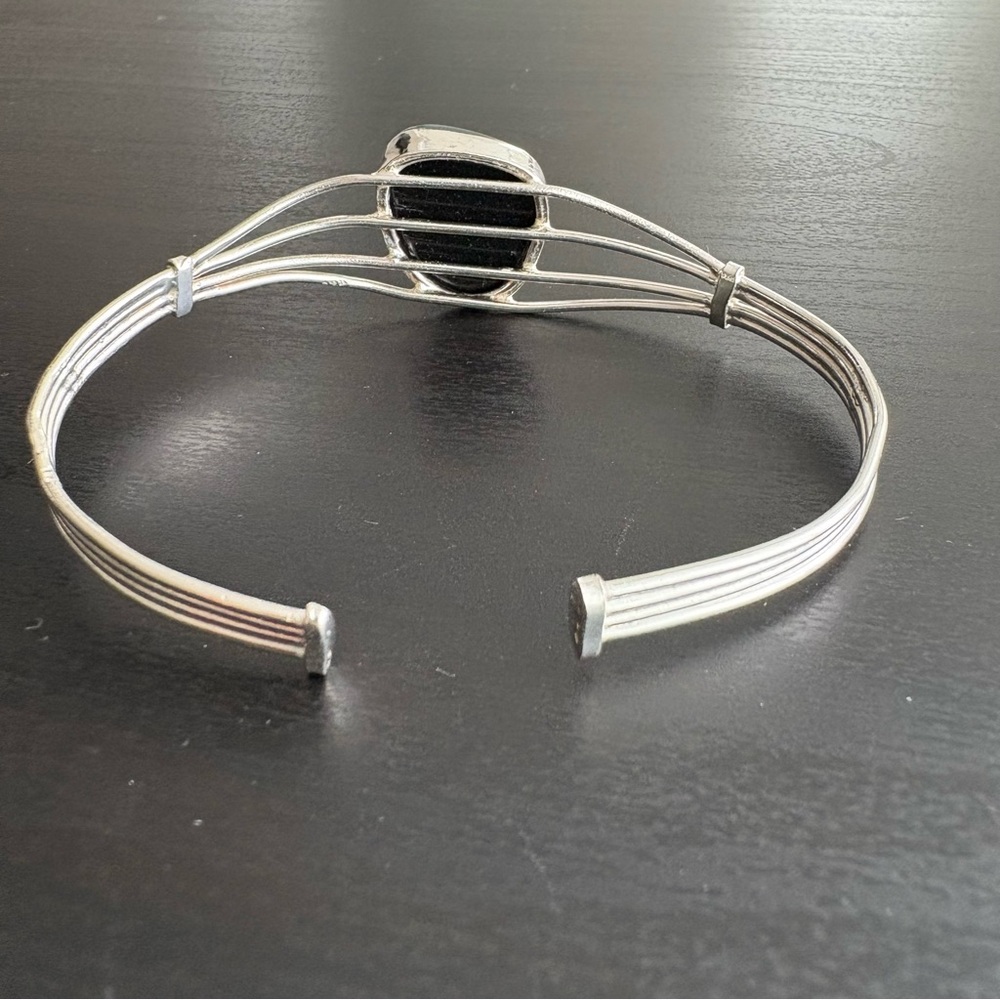 Silver Wire Cuff Bracelet - Picture 5 of 8